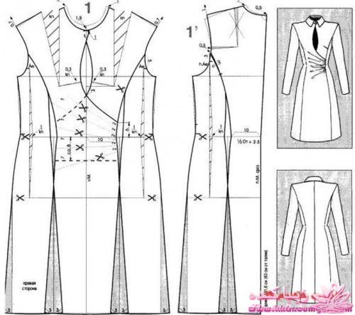 ژورنال لباسهای زنانه با الگو